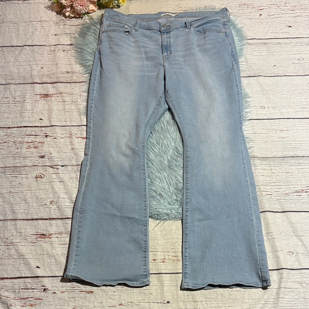 Levi’s 726 Flare Light Blue Wash Jeans sz 20W